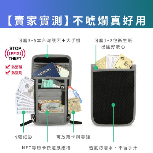 RFID防盜護照包