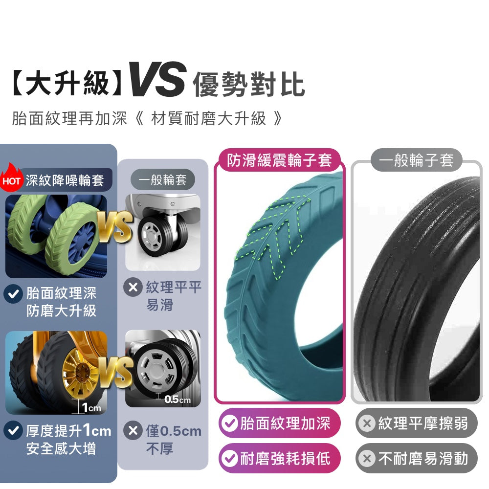 耐磨降噪輪子保護套