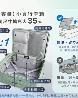 前開式煞車行李箱