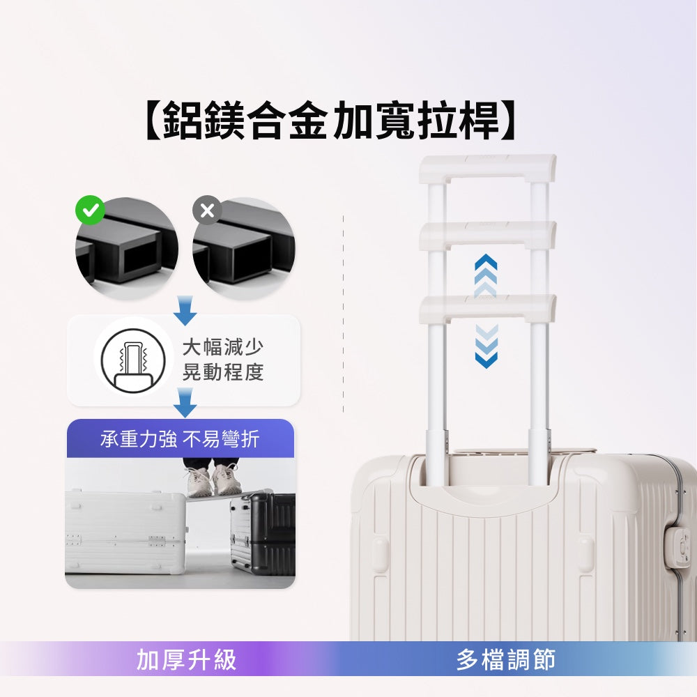抗壓鋁框行李箱