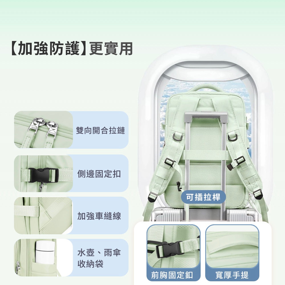 可擴充旅行後背包