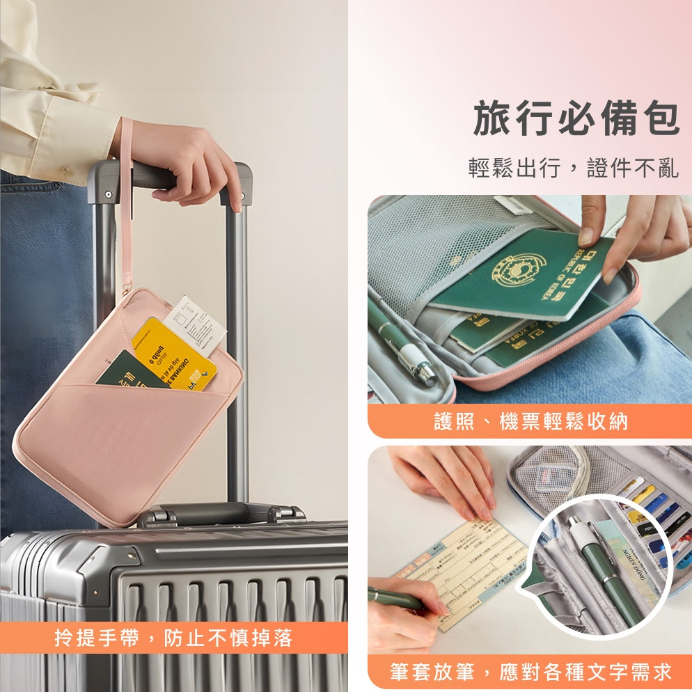 RFID多夾層防盜護照包