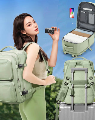 可擴充旅行後背包