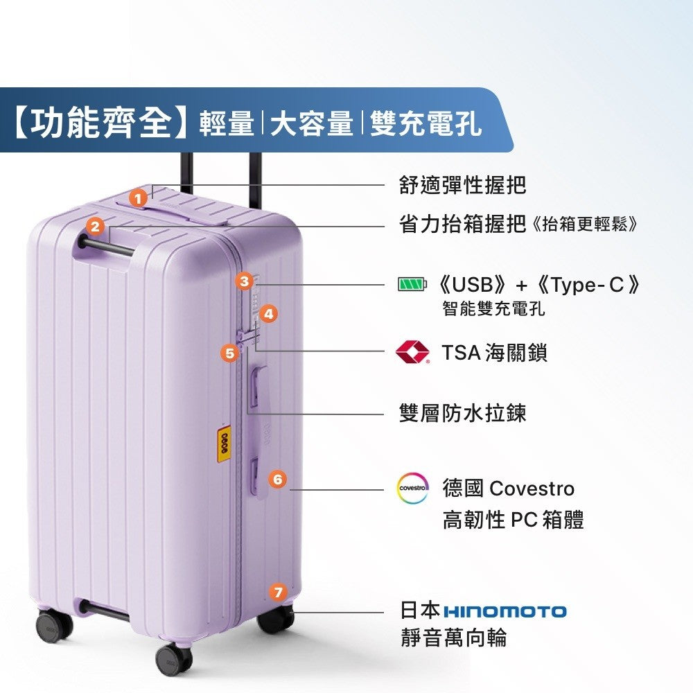 一煞即停胖胖行李箱