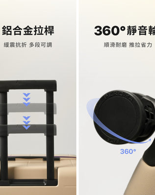 復古上掀擴充行李箱